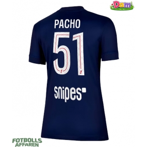 Paris Saint-Germain Willian Pacho #51 Hemmatröja Kvinnor 2025-26 Kortärmad